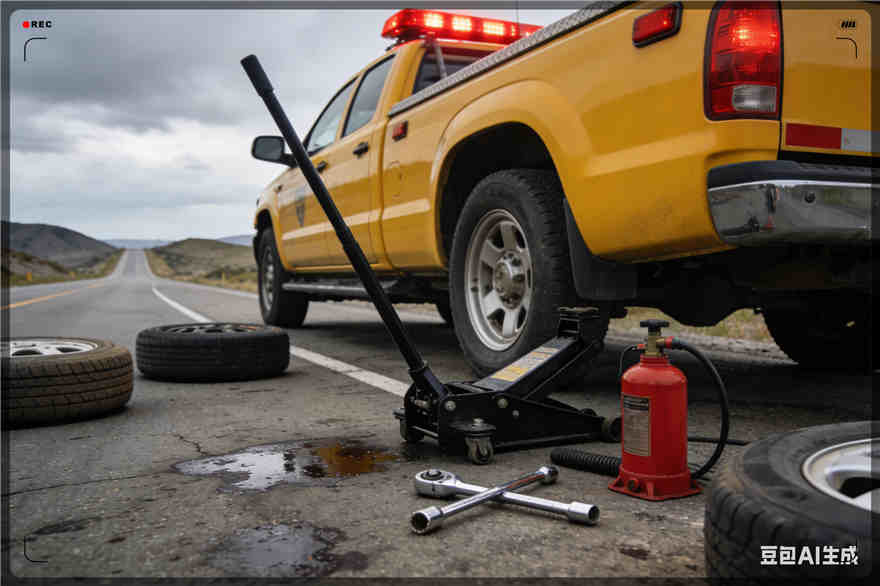 准格尔旗爆胎道路救援-汽车换轮胎